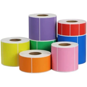 Custom Sticker Label Printing Permanent Adhesive Thermal Label Rolls